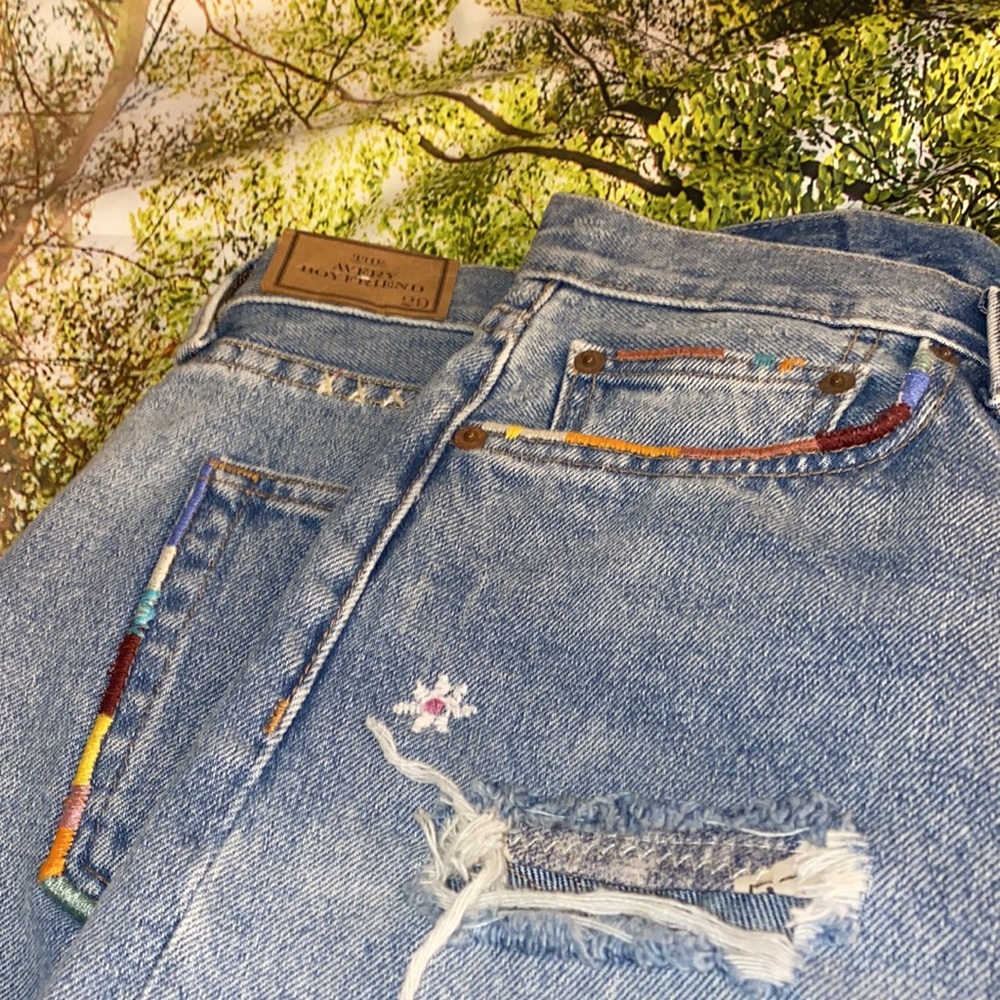 Polo by Ralph Lauren Blue Jeans with Colorful Stitching